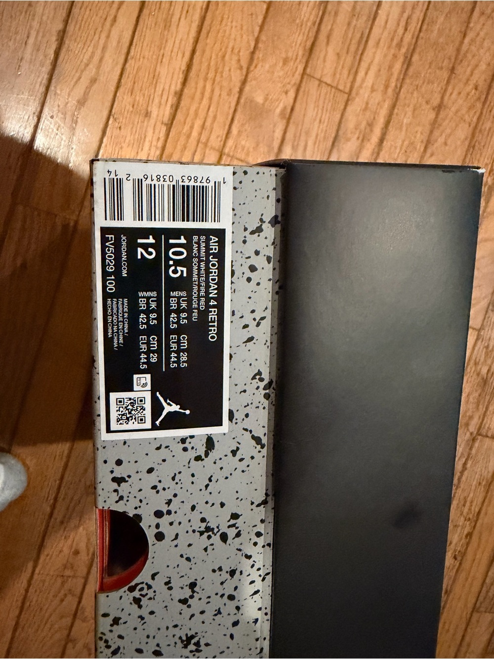 Jordan Men’s White Cement Air Jordan 4 10.5 - Picture 3 of 3